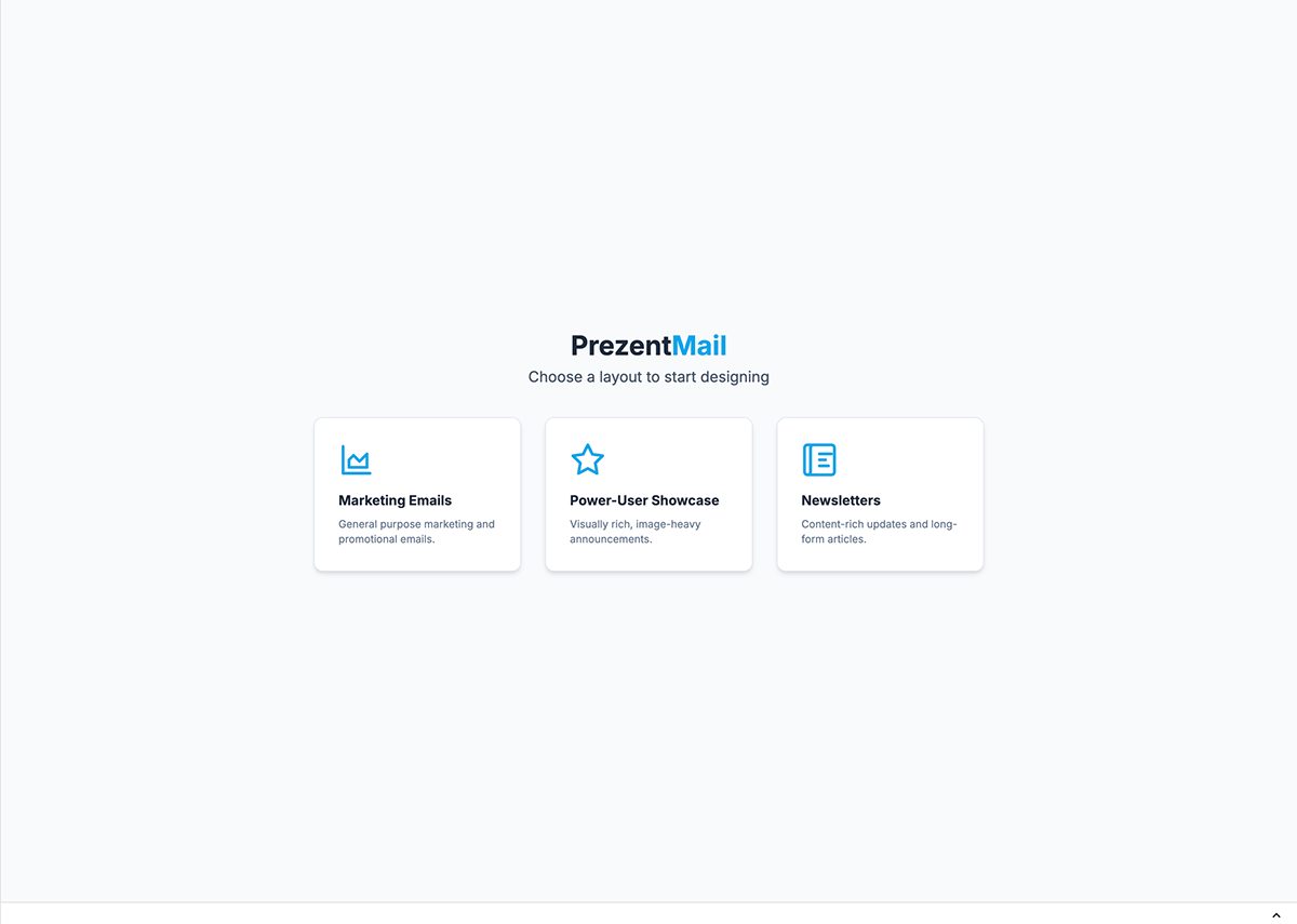 Email generator interface