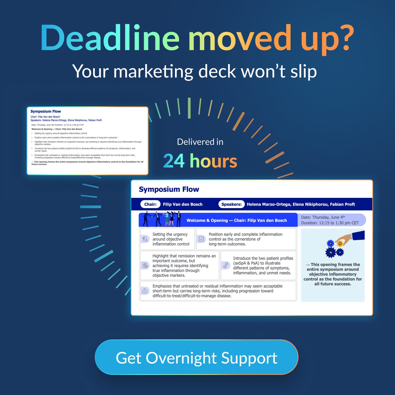 Overnight presentation campaign